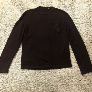 Women’s Just Cavalli Black Embroidered Logo Sweater Size Medium Large